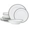 Noritake Charlotta Platinum 12Piece Dinnerware Set Service for 4
