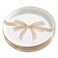 Santa Barbara Design Studio Christmas Appetizer Plates Set of 4 Small Ceramic Plates 525 Diameter Gold Metallic Bow
