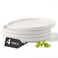 MIAMIO Ceramic Dinner Plates Set for 4 PeopleCeramic Dinnerware 4Piece Modern Stoneware Dishwasher Microwave Safe Luxe Collection White 10 Inch