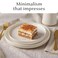 MIAMIO Ceramic Dinner Plates Set for 4 PeopleCeramic Dinnerware 4Piece Modern Stoneware Dishwasher Microwave Safe Luxe Collection White 10 Inch
