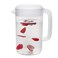 RAMFIYN Clear 1 Gallon Pitcher with Lid Large Plastic Ice Tea Jug for Fridge Sun Tea Pitcher Clear