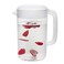 RAMFIYN Clear 1 Gallon Pitcher with Lid Large Plastic Ice Tea Jug for Fridge Sun Tea Pitcher Clear