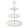 Sweejar 3 Tier Ceramic Cake Stand Wedding Dessert Cupcake Stand for Tea Party Serving Platter White