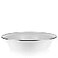 Golden Rabbit Enamelware Serving Basin 4 quart Solid White Textured