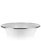 Golden Rabbit Enamelware Serving Basin 4 quart Solid White Textured
