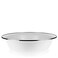 Golden Rabbit Enamelware Serving Basin 4 quart Solid White Textured