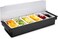 bar@drinkstuff Tablecraft 102 6Compartment Black Plastic Condiment Holder