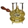 Elbaramony Al Bramony Brass Engraved Copper Turkish Greek Coffee Alcohol Burner Maker Table Top Tabletop With Wooden Handle Arabian Solid Large Size Hand Hammered Handmade Egypt Egyptian Decanter