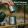 Thous Winds Titanium Tea Set Portable Kung Fu Tea Pot with 3 Tea Cups Doublelayer Teapot with Strainer Lightweight Tea Make for Outdoor Camping Backpacking Coffee