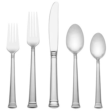Lenox Eternal 5Piece Stainless Flatware Placesetting Silver