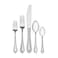 Mikasa Regent Bead 65Piece Flatware Set for 12 1810 Stainless Steel Silverware with Beaded Teardrop Handles Includes Serving Utensils Dishwasher Safe