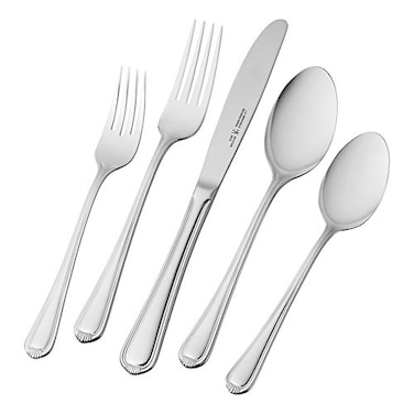 HENCKELS Alcea Flatware Set 20Piece Silver