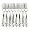Z ZICOME Stainless Steel Forks Heavy Duty Flatware Forks Set Diamond Pattern 8 Pcs