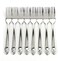 Z ZICOME Stainless Steel Forks Heavy Duty Flatware Forks Set Diamond Pattern 8 Pcs