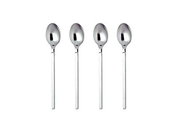 Alessi Dry Mocha Coffee Spoon Set of 4 Silver