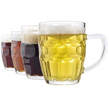 Chefcaptain Dimple Stein Beer Mug 20 OZ 4 Pack