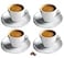 Cuisinox Cusinox White Porcelain Espresso Cup Sets for Espresso Coffee 2 Oz
