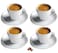 Cuisinox Cusinox White Porcelain Espresso Cup Sets for Espresso Coffee 2 Oz