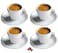 Cuisinox Cusinox White Porcelain Espresso Cup Sets for Espresso Coffee 2 Oz