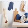 KITCHENAID Ribbed Soft Silicone Oven Mitt 2Pack Set 75x13 Blue Willow