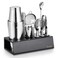 KITESSENSU Boston Shaker Set Mixology Bartender Kit Premium Cocktail Shaker Kit with Stand Professional Home Bar Tools Accessories Martini Shaker Citrus Tools Fine Mesh Strainers Muddler Jigger