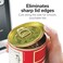 Hamilton Beach Smooth Edge Electric Automatic Can Opener for Kitchen with Easy Push Down Lever Extra Tall Includes Stainless Steel Scissors Black and Chrome 76607