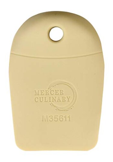 Mercer Culinary Silicone Plain Edge Plating Wedge Light Yellow