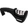 TODOCOPE Premium Chef Knife Sharpener Professional Kitchen Chef 3 Slot Design Manual Knife Sharpener Kit black medium