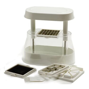 Norpro 846 Multi Chopper with 3 Interchangeable Blades One Size White