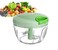 QDGMXIV Vegetable Chopper Manual Food Chopper with Container Hand Pull String Veggie Cutter for Salad Garlic Nut Onion