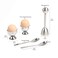 forkmannie Egg Cracker Topper Cutter Set for Soft Boiled Eggs Stainless Steel Shell Remover Separator Include 2 Egg Cups 2 Spoons 1 Topper Cutter
