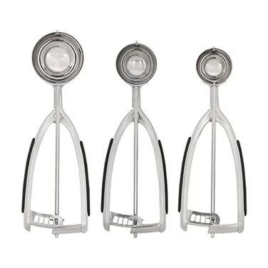 KitchenAid Cookie Dough Scoop Set Set Of 3 Black