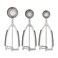 KitchenAid Cookie Dough Scoop Set Set Of 3 Black