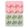 MoldFun 2Pack Cactus Ice Cube Tray Cacti Silicone Mold for DIY Chocolate Candy Gummy Jello Jelly Bakeware Baking Muffin Cupcake Cake Soap Lotion Bar Kitchen Pastry Tools 6Cavity PinkGreen