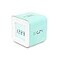 mooas Multi Cube Timer Clock Mint Rotating Flip Gravity Sensor Time Management Digital LED Clock Timer 1 3 5 10 min Setting ADHD Desk Office Productivity Kids Workout Kitchen
