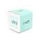 mooas Multi Cube Timer Clock Mint Rotating Flip Gravity Sensor Time Management Digital LED Clock Timer 1 3 5 10 min Setting ADHD Desk Office Productivity Kids Workout Kitchen