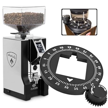 Sesama Aluminum Grinder Setting Dial for Eureka Mignon Solid Aluminum Dial Faceplate Eureka Mignon Grinder DIY Replacement Parts Accessories Effortless Grind Adjustments Classical Black