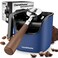 Ourokhome Espresso Knock Box with Lid Compact Coffee Grounds Container for Home Coffee Bar Removable Knock Bar 304 Stainless Steel Exterior NonSlip Base Handle Easy Clean Deep Blue