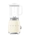 SMEG BLF03 Retro Style Blender 600W Countertop Blender with 48 oz BPAFree Jug 3 Speeds Pulse Ice Crush Smoothie Functions 50sInspired DesignCream