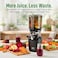 Kuvings AUTO10 Cold Press Juicer Machine SelfFeeding for HandsFree Use Easy to Clean Quiet 240W Motor 100 oz Large Masticating Juicer Designed for Silky Juice with Low Pulp Silver