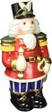 Cosmos Gifts 56801 Nutcracker Cookie Jar 1434Inch Red