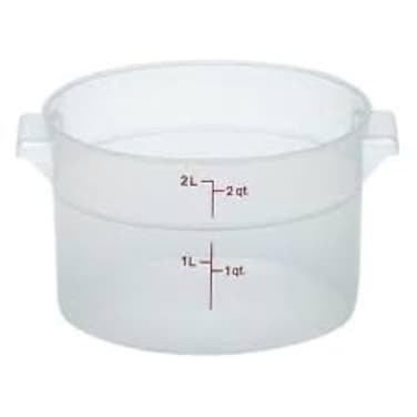 Cambro RFS2PP190 Round Storage Container 2 Qt 6 Pack
