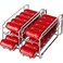 Simple Houseware Stackable Front Loading Beverage Can Dispenser Rack Chrome 2 Pack