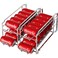 Simple Houseware Stackable Front Loading Beverage Can Dispenser Rack Chrome 2 Pack