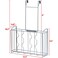 Simple Houseware Over Cabinet Door Organizer Silver
