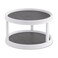 Copco NonSkid Turntable 2Tier 12Inch Durable Easy Clean WhiteGray