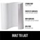 GORILLA GRIP DripGuard Shelf Liner NonAdhesive Drawer and Kitchen Cabinet Protector Strong Grip Slip Resistant Underside Smooth Surface Liners for Cabinets Bathrooms Closets 12x240 Inch White
