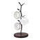 ALLCENER Mug Holder Countertop Mug Tree Coffee Mugs Tea Cup Storage Rack Coffee Counter Bar Accessory Kitchen Organizer Black single row