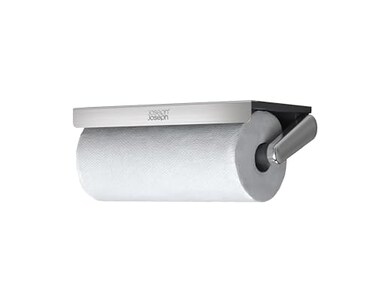 Joseph Joseph RollGrip Under Cabinet Paper Towel Kitchen Roll Holder SpaceSaving Fits up to 55 Diameter Rolls