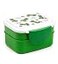 Puckator Minecraft Creeper TNT Clip Lock Stackable Bento Lunch Box with Cutlery